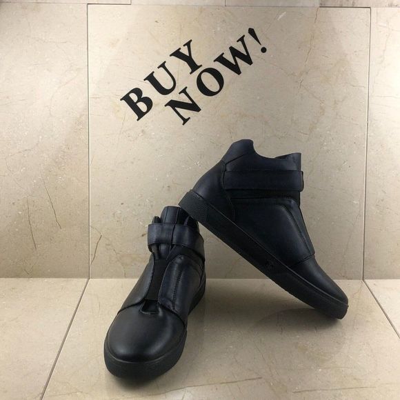 J75 By Jump New York Mens Scully Blue Leather High Top Sneaker Shoes Size 9.5 - Picture 2 of 11